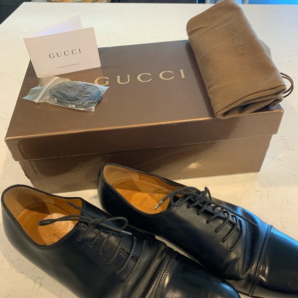 Gucci wiblendon/ florence calf in Nero size 10 - Picture 1 of 5